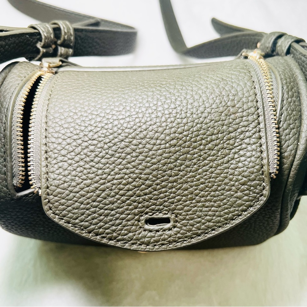 WOMEN Leather Handbag Lady Satchel Top Handle Shoulder Crossbody Bag Green - Picture 12 of 12